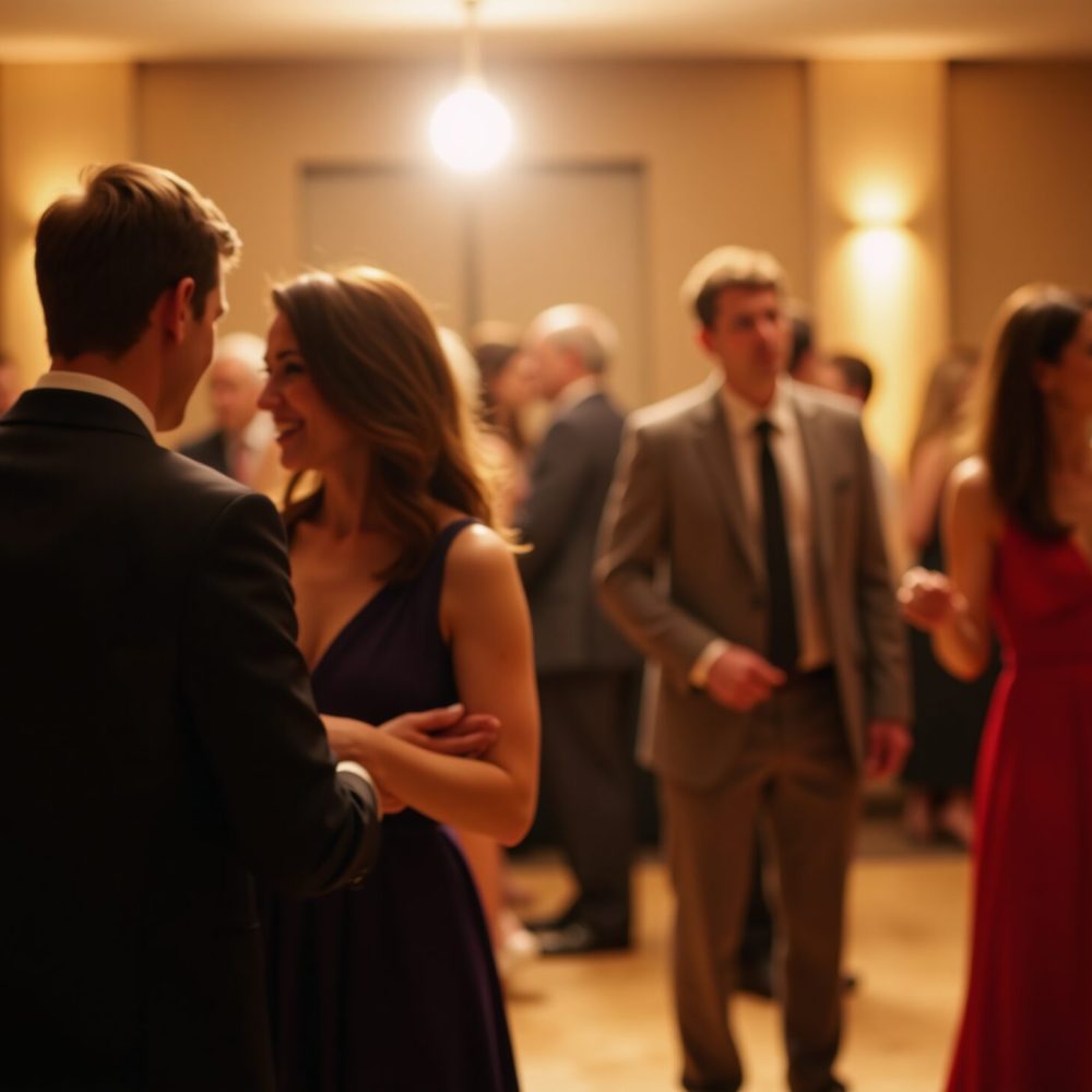 Sharp, professional image featuring blurred background of guests attending an elegant event bathed in warm golden lights with a bokeh effect. The subjects of the photograph are formally dressed individuals standing around or dancing on the dance floor, captured from a close distance for maximum impact and detail. Camera focus is primarily centered on the main subject(s), emphasizing their clothing and facial expressions as they move about amidst a sea of blurred figures in the background.
Negative prompt: 
Steps: 8, Sampler: euler_beta, CFG scale: 1.0, Seed: 50376596172358, Model: acornIsSpinningFLUX_v11Hyper8Step.safetensors, Model hash: 36a2859beb, VAE: ae.safetensors, VAE hash: afc8e28272, Hashes: {"model": "36a2859beb", "vae": "afc8e28272"}, Title: "Party scene: People in formal wear dancing against a blurred backdrop illuminated by golden lights and a bokeh effect.", Tags: party scene/ formal gathering/ blurred background/ bokeh effect/ golden lighting/ dance floor/ event space/ social occasion/ people mingling/ crowded room/ cocktail dresses/ tuxedos/ evening wear/ elegant atmosphere/ sophisticated setting/ upscale venue/ glamorous environment/ high-end event/ fashionable crowd/ chandeliers/ dim lighting/ luxury backdrop/ champagne flutes/ music playing/ dance moves/ rhythmic energy/ celebratory mood/ socializing/ laughter/ lively energy/ sparkling jewels/ designer footwear/ stylish accessories.